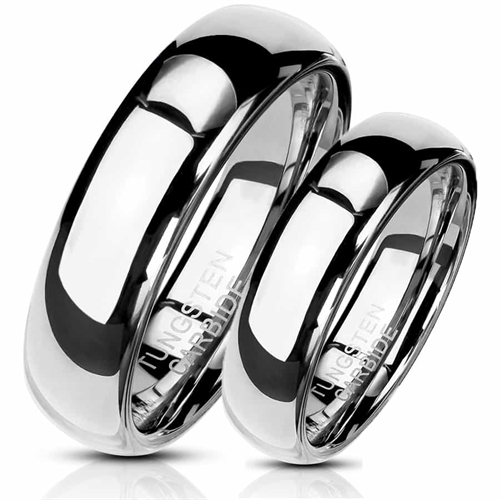 Kiiltävät tungsten kihlasormukset