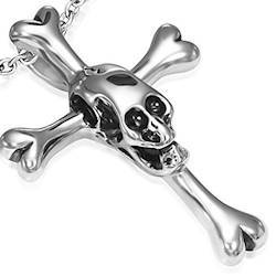 skull kors halssmykke