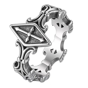 Noctis Crest goottilainen miesten sormus