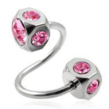pink sten piercing