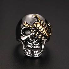 skull skorpion bikerring