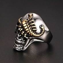 skull skorpion bikerring