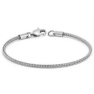 Minimalistinen rannekoru ruostumattomasta teräksestä 2,5 mm – Moderni Rope Chain