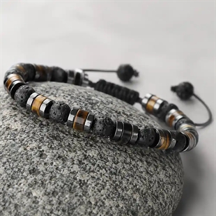 Nordic Stone Rannekoru – Lava & Tiger Eye