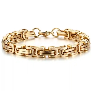 Hawn rannekoru Ruostumaton teräs kullattu 8mm