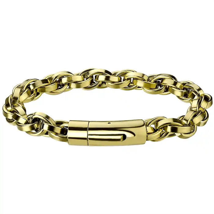 Golden Nine teräsranneke / 9mm