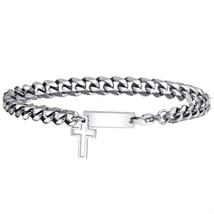 teräsrannekoru miehille