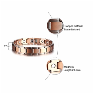 Messinkinen rannekoru magneeteilla "Brass"