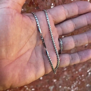 Steel Core Chain – 3mm miesten kaulakoru 316L teräksestä (60 cm)