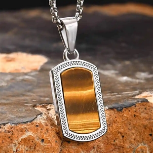 tigereye kaulakoru miehille