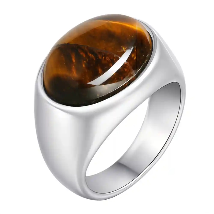 miesten sormus tiikerinsilmä