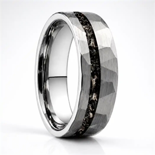Aurelio miesten sormus mattapintaisesta tungstenista – 6 tai 8 mm